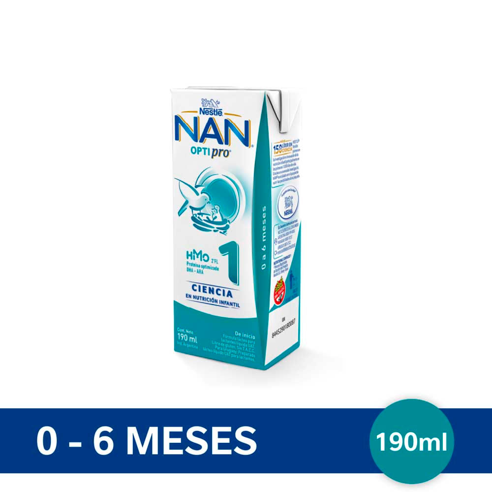 Leche Bebé Optipro 1 190 Ml Nan