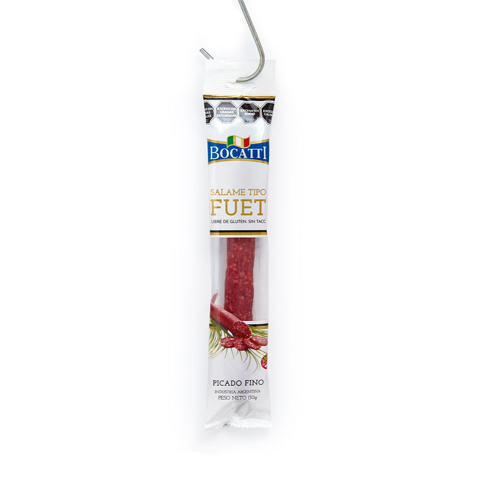 Salame Fuet Sabor Salame Individual 130 Grs Bocatti