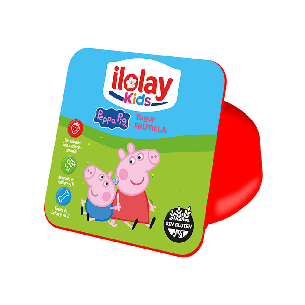 Yogur Deslactosado Kids Frutilla X 90 Ml Ilolay