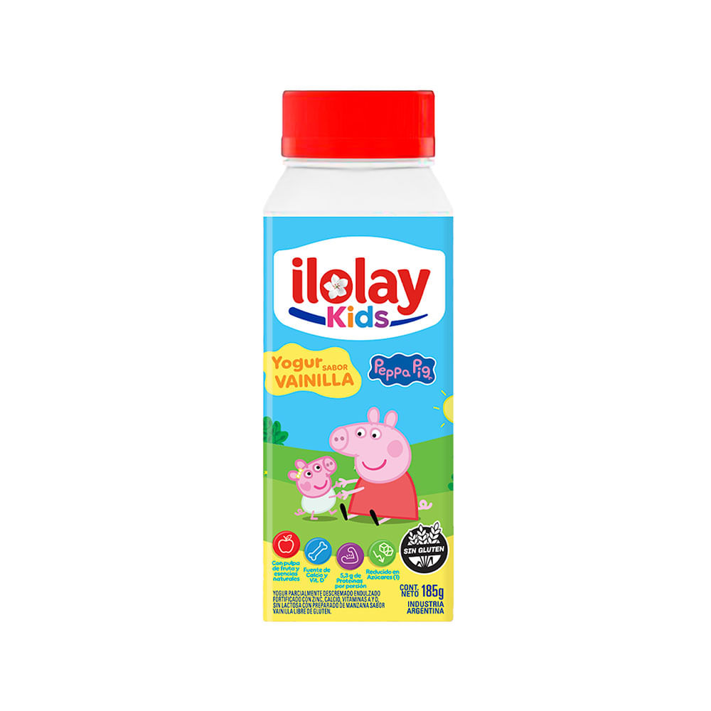 Yogur Sabor Vainilla Deslactosado 185 Grs Ilolay Kids