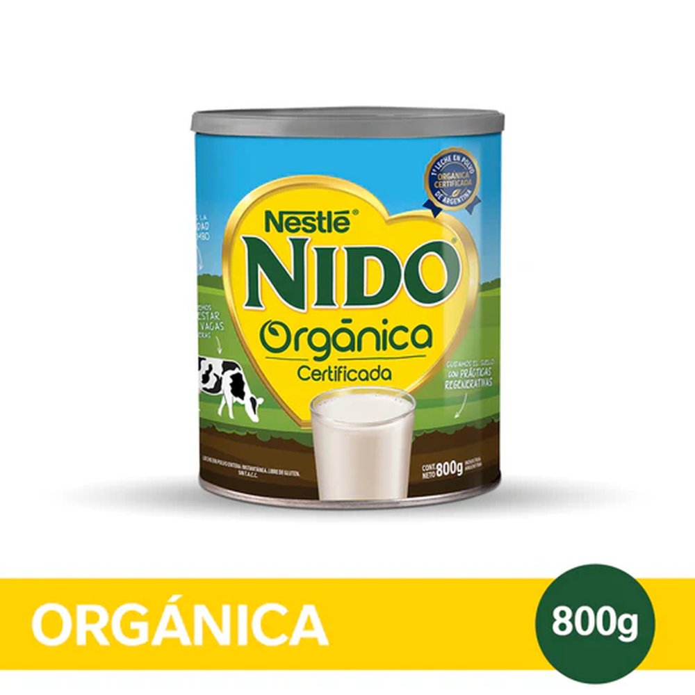 Leche Polvo Orgánica 800 Grs Nido®
