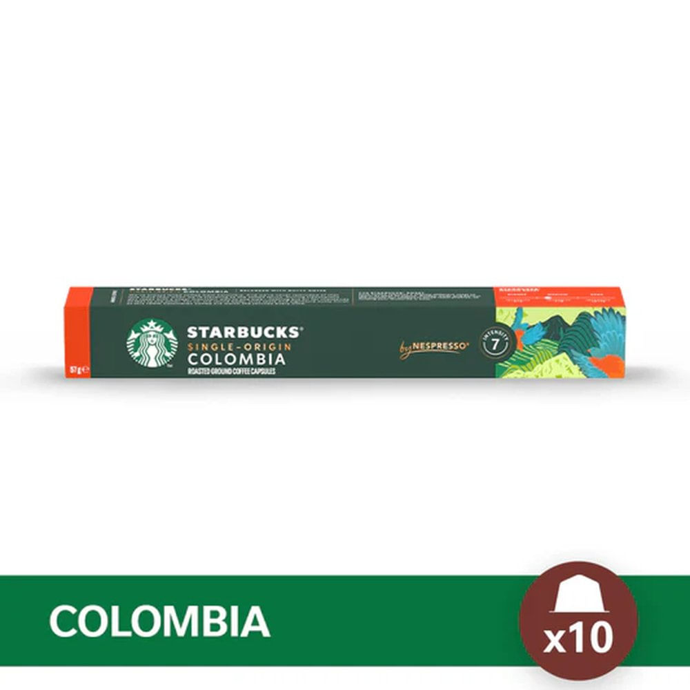 Café Cápsulas Colombia Intensidad 7 57 Grs x 10 Un Starbucks