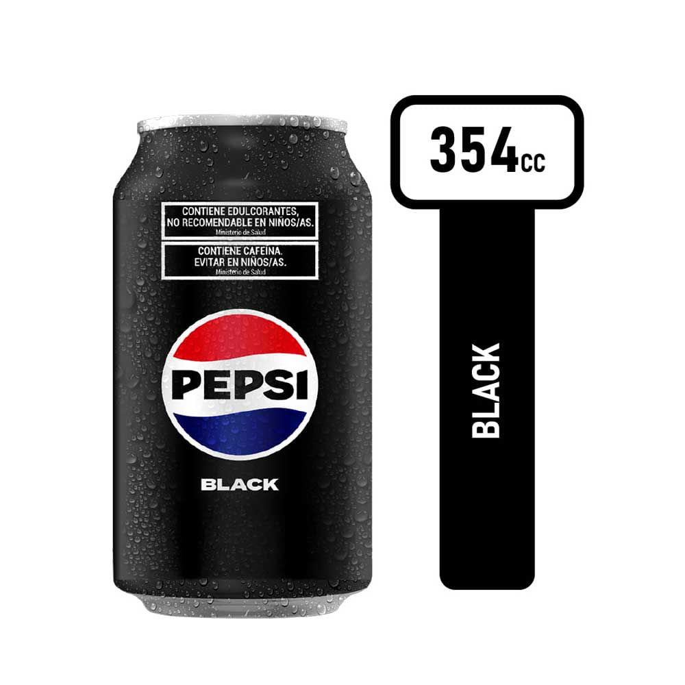 Gaseosa Pepsi Black Lata 354 Ml