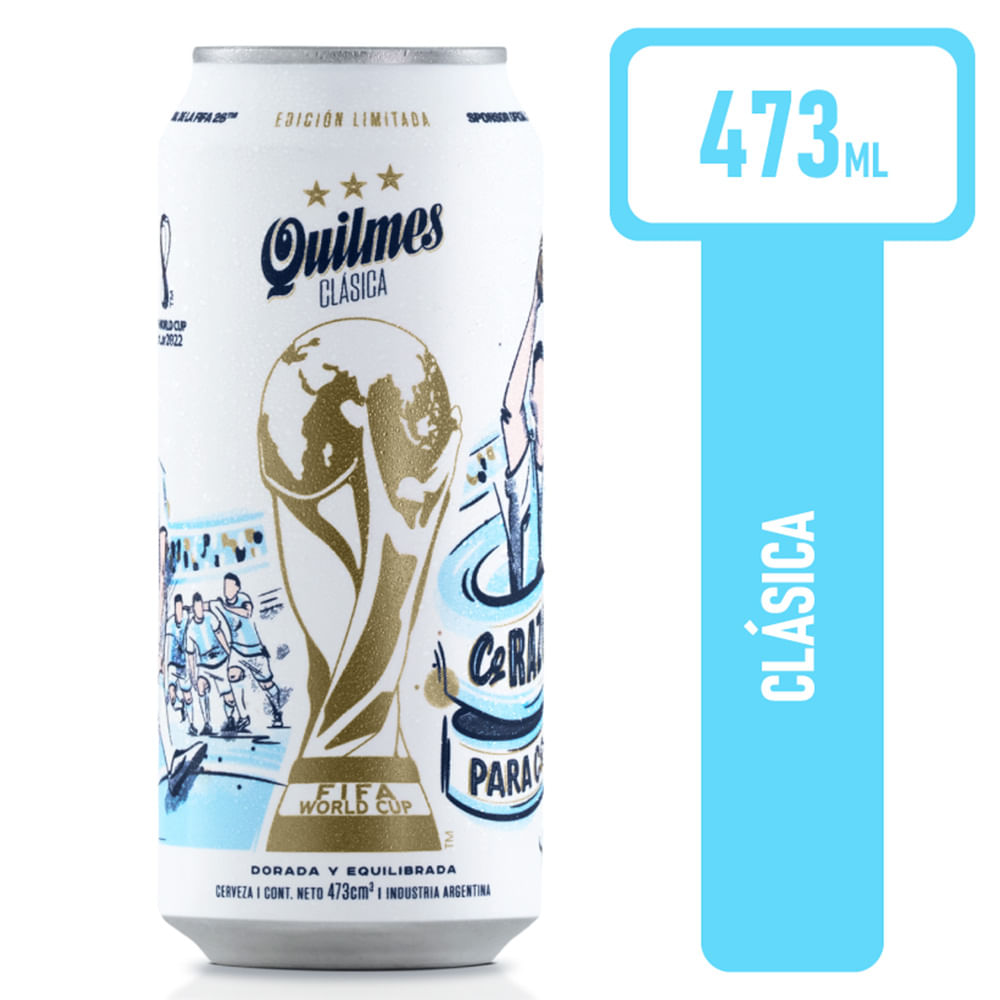 Cerveza Rubia 473 Cc Quilmes