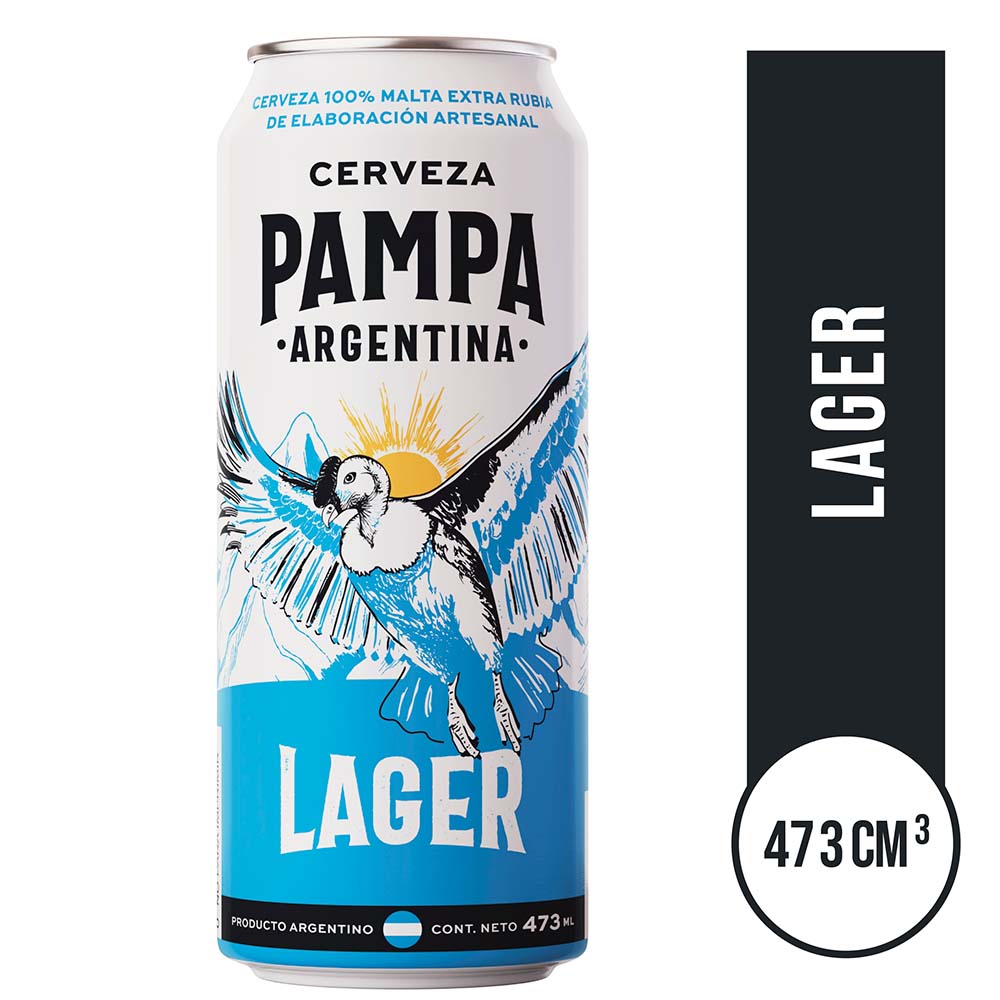 Cerveza Lager 473 Cc Pampa Brewing