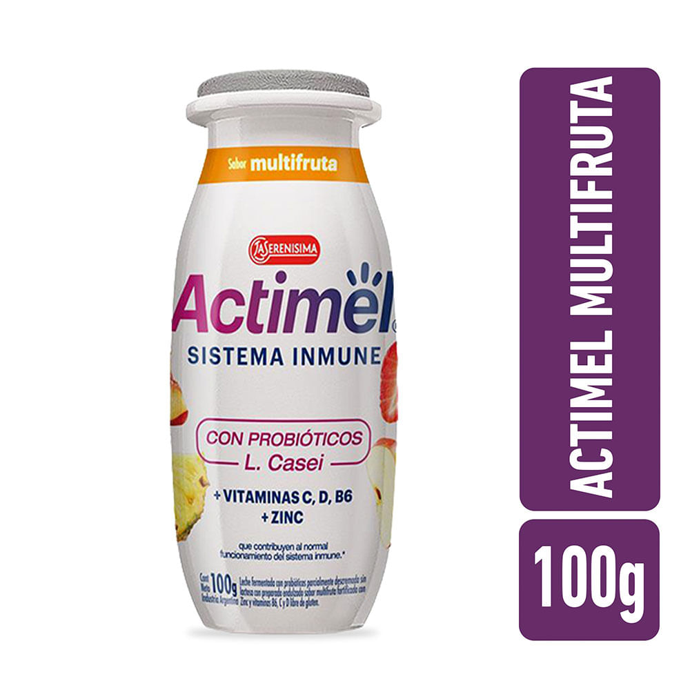 Yogurt Sabor Multifruta 100 Grs Actimel