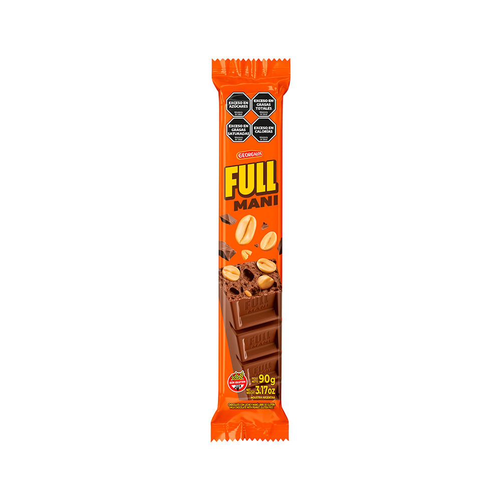 Chocolate con Leche y Maní 90 Grs Georgalos