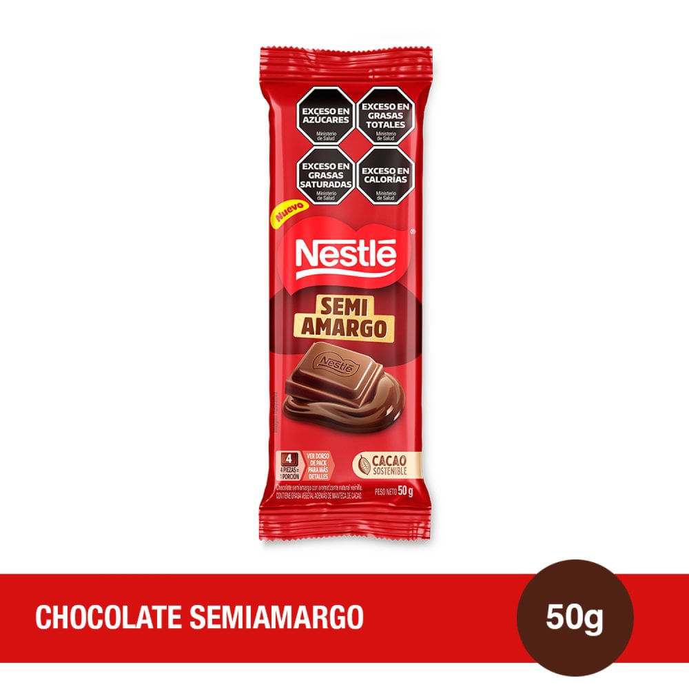 Chocolate Semi Amargo X 50 Gr Nestle