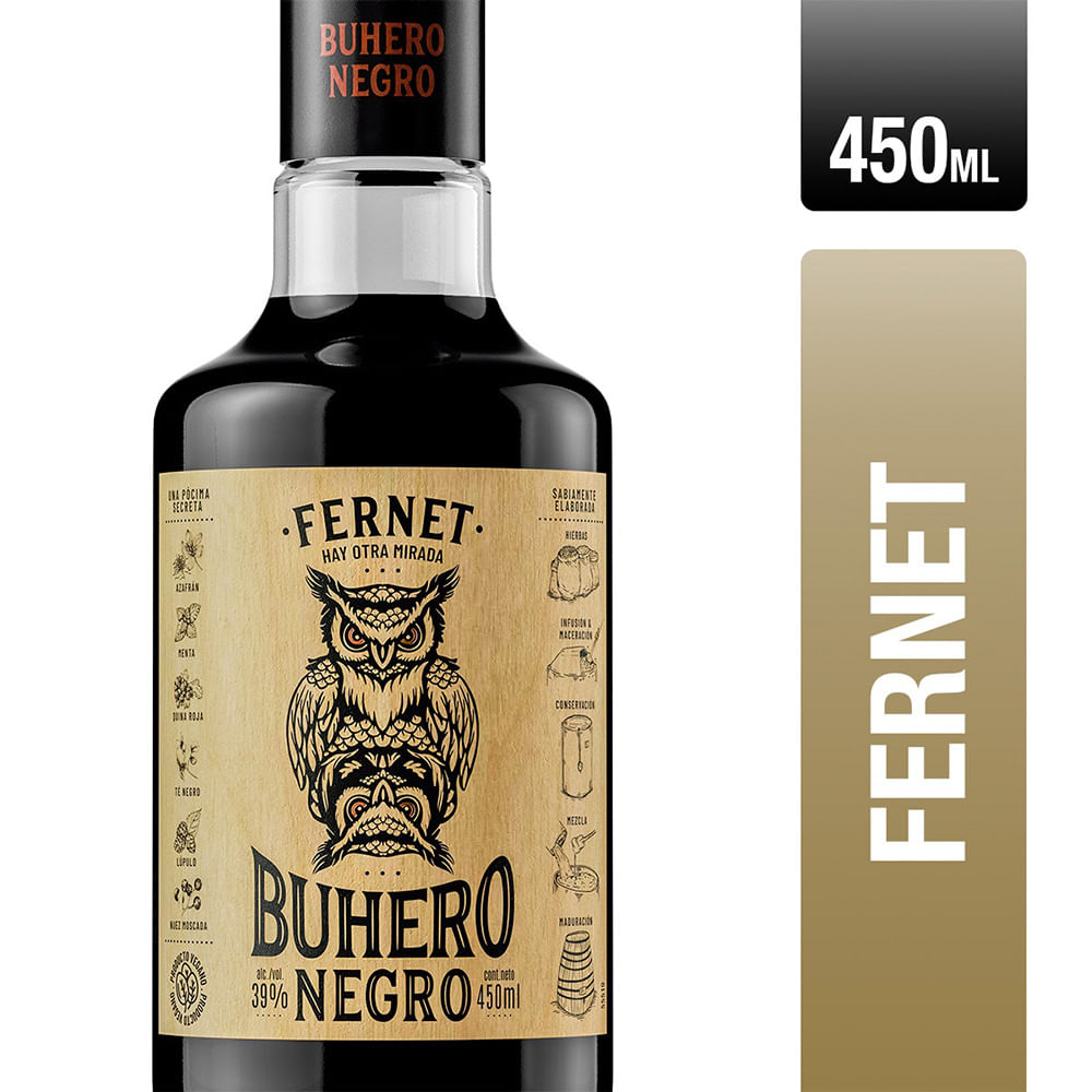 Fernet Buhero Negro 450ml