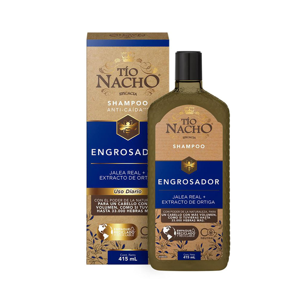 Shampoo Engrosador 415 Ml Tío Nacho