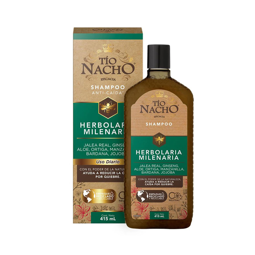 Shampoo Tío Nacho Herbolaria Milenaria V2 415 Ml