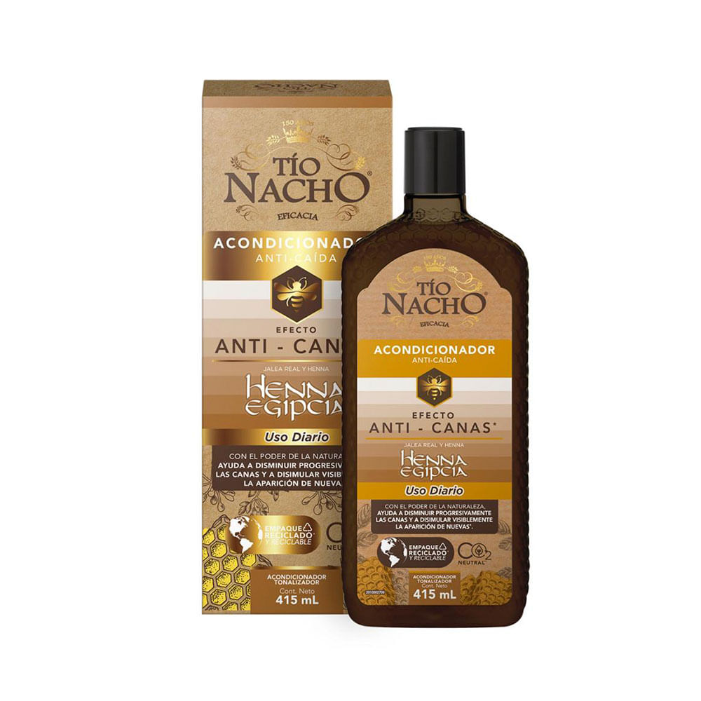 Acondicionador Anticanas Henna Egipcia 415 Ml Tio Nacho