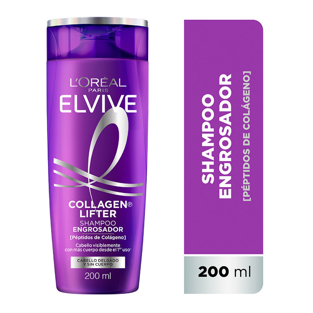 Shampoo Engrosador Lifter Colágeno 200 Ml Elvive