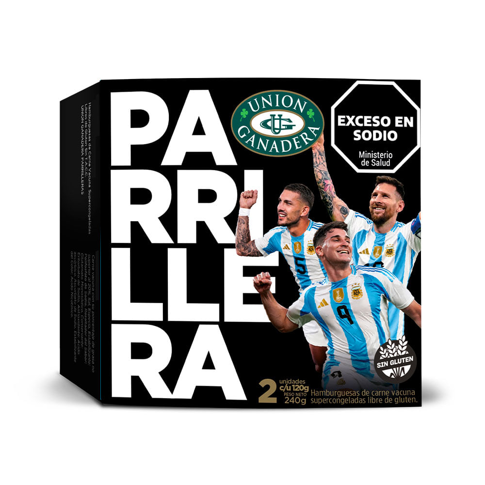 Hamburguesas Parrilleras Union Ganadera 2 U - 120 Gr