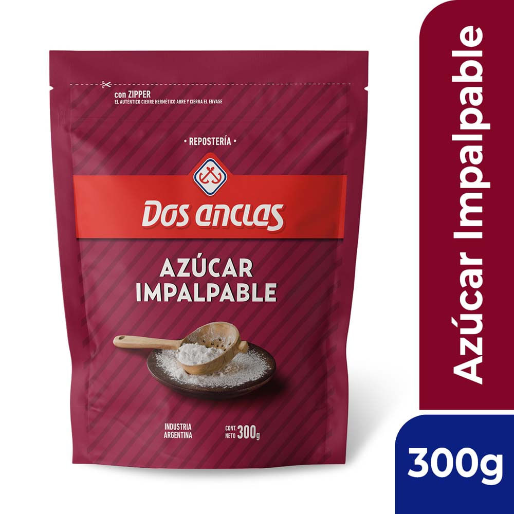 Azucar Impalpable 300 Grs Dos Anclas