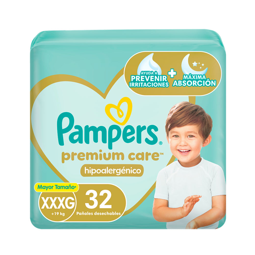 Pañales Premium Care XXXG x 32 Un Pampers