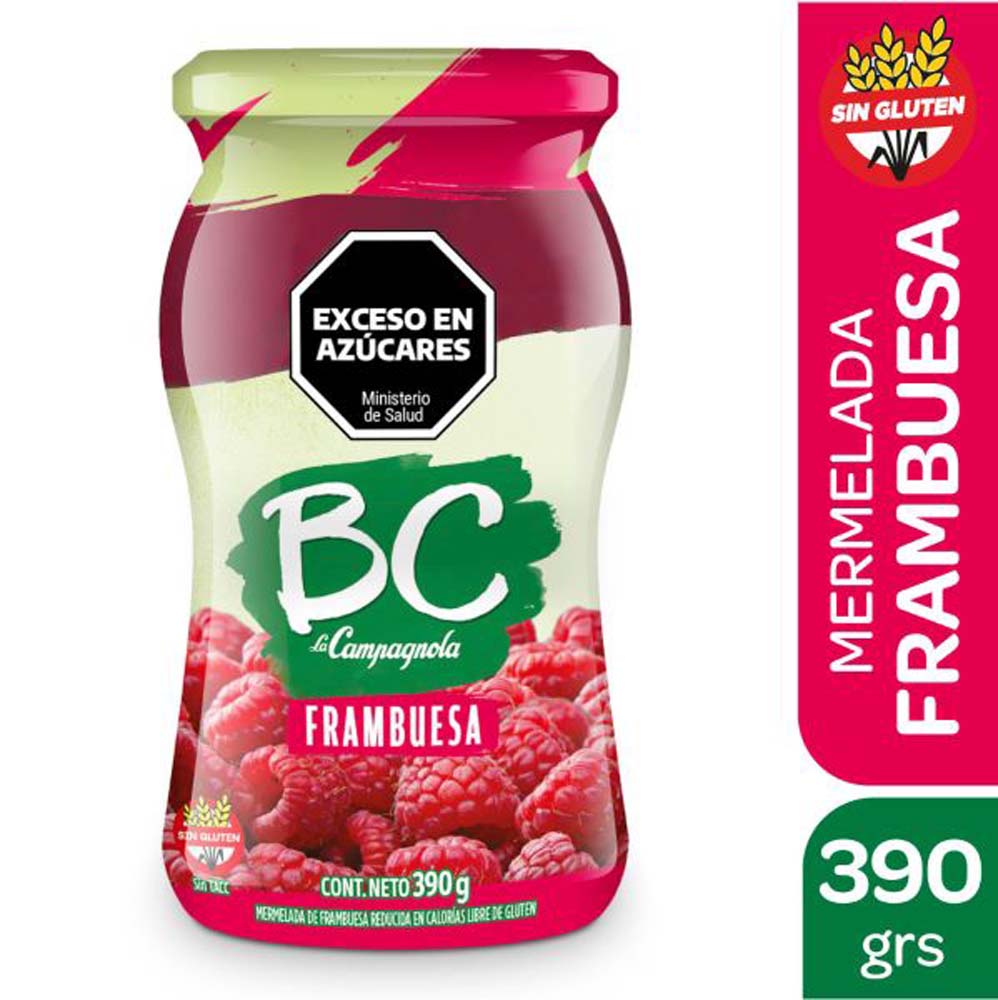 Mermelada Frambuesa 390gr Bc
