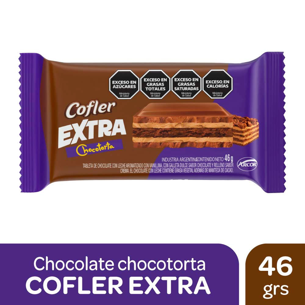 Chocolate Sabor Chocotorta 46 Grs Cofler Extra