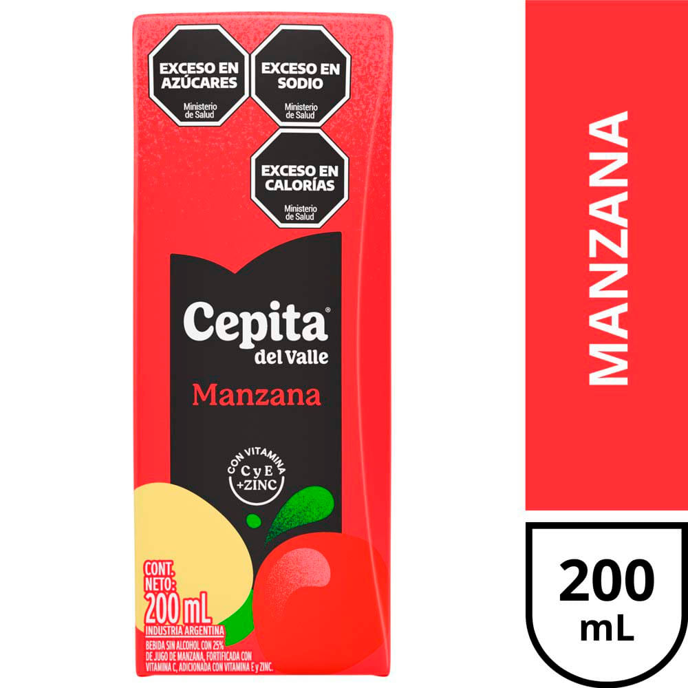 Jugo Sabor Manzana 200 Ml Cepita