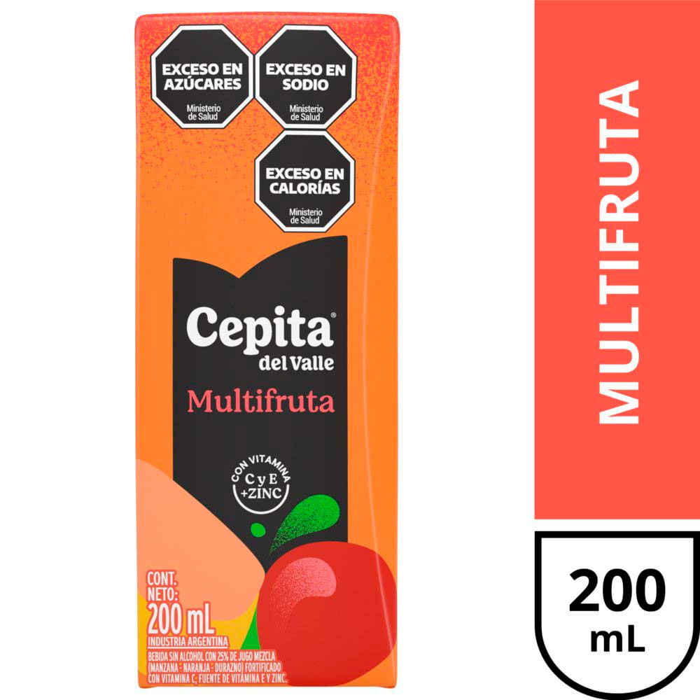 Jugo Sabor Multifruta 200 Ml Cepita