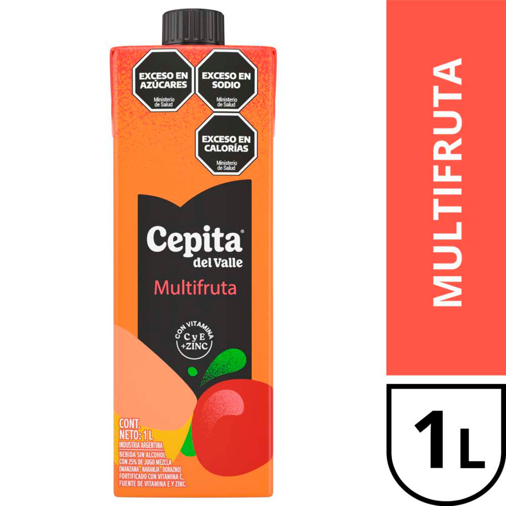 Jugo Líquido Sabor Multifruta 1 Lts Cepita