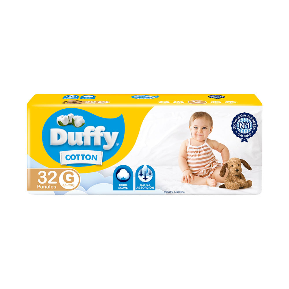 Pañales Cotton G x 32 Un Duffy