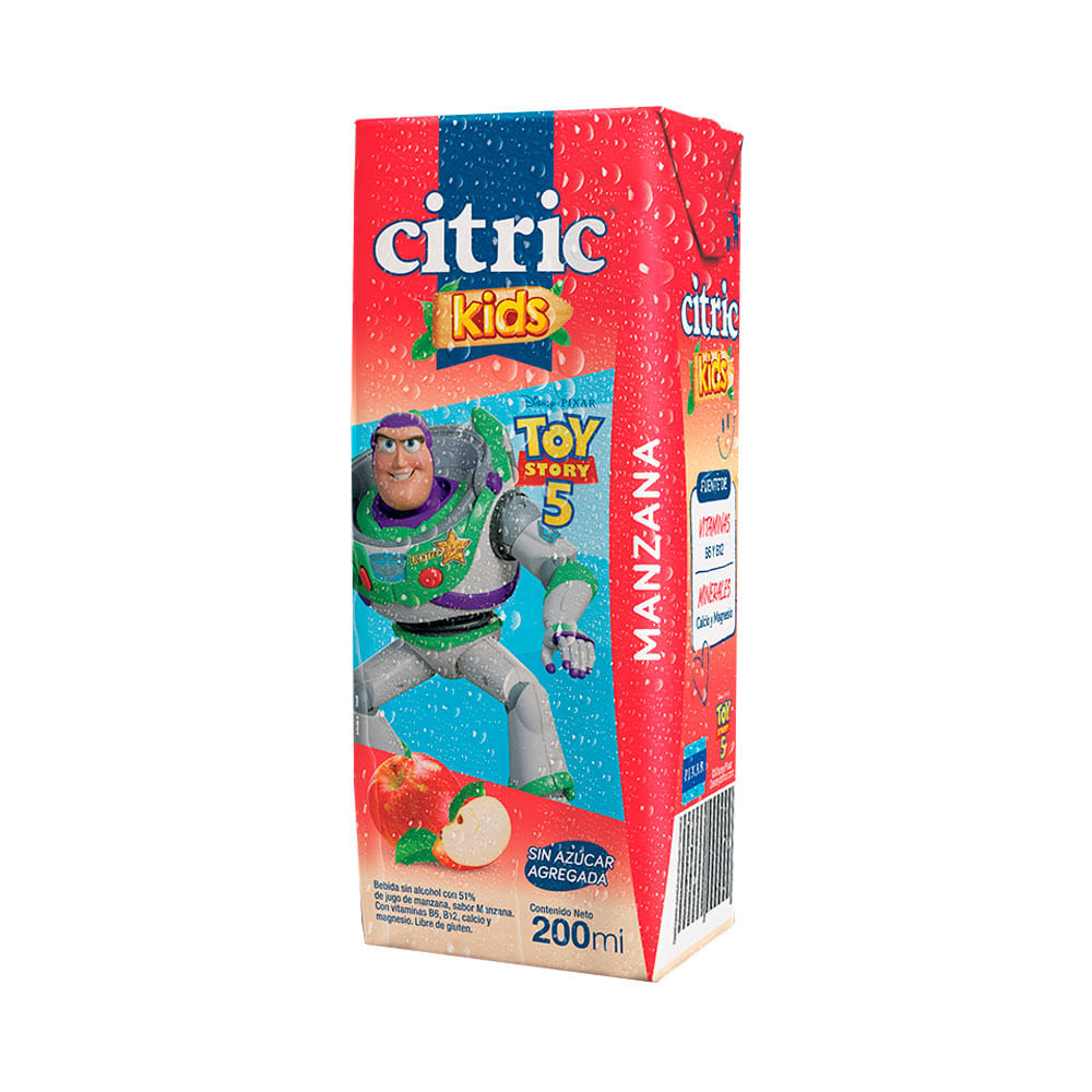 Jugo Kids Sabor Manzana 200 Ml Citric