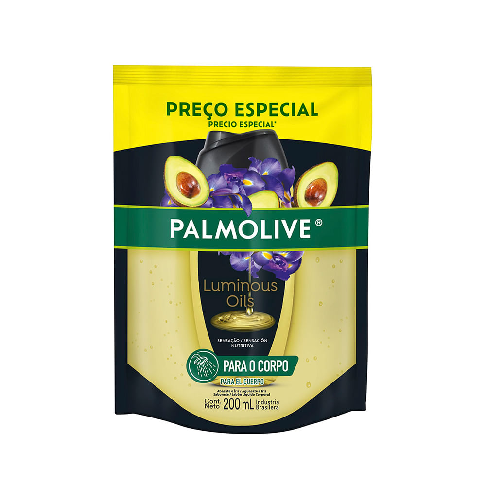 Jabón Líquido Luminous Oils Aguacate y Iris 200 Ml Palmolive