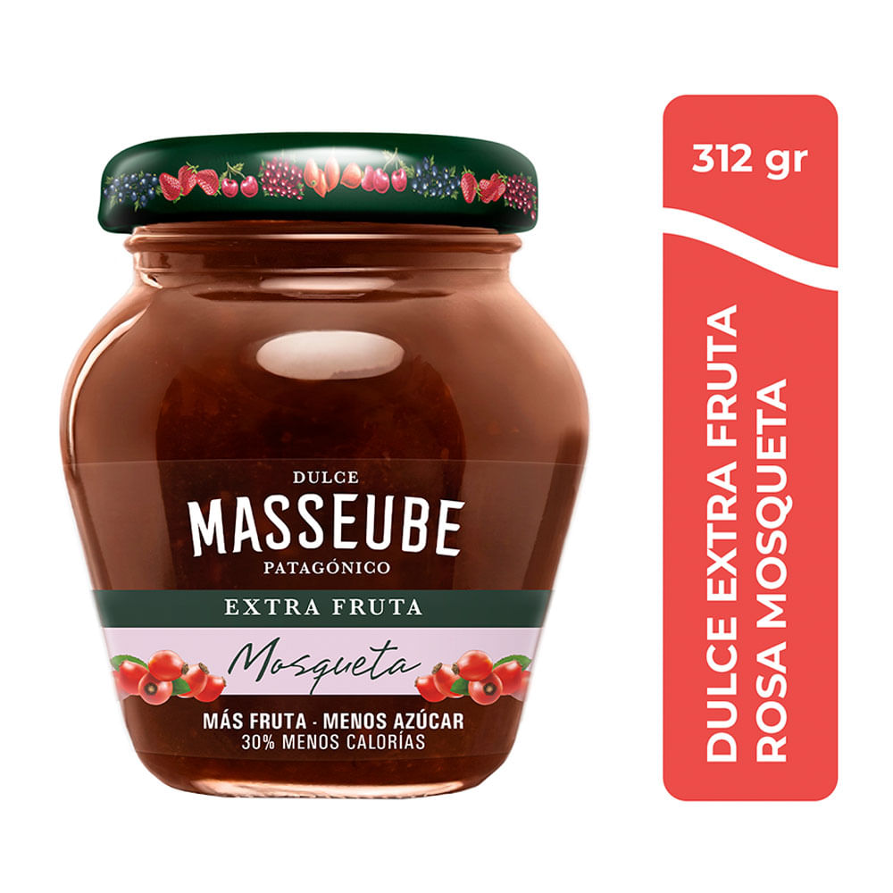 Mermelada Extra Fruta Sabor Rosa Mosqueta 312 Grs Masseube