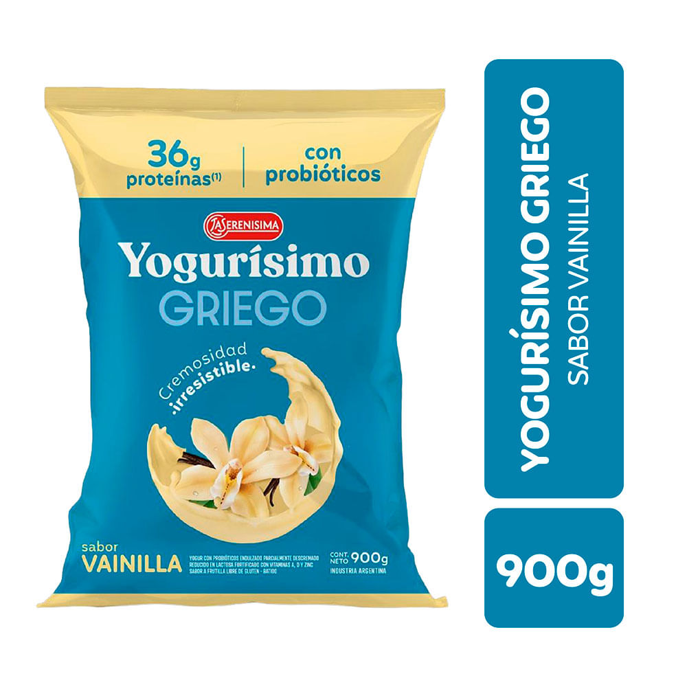 Yogur Griego Bebible Vainilla 900g Yogurisimo