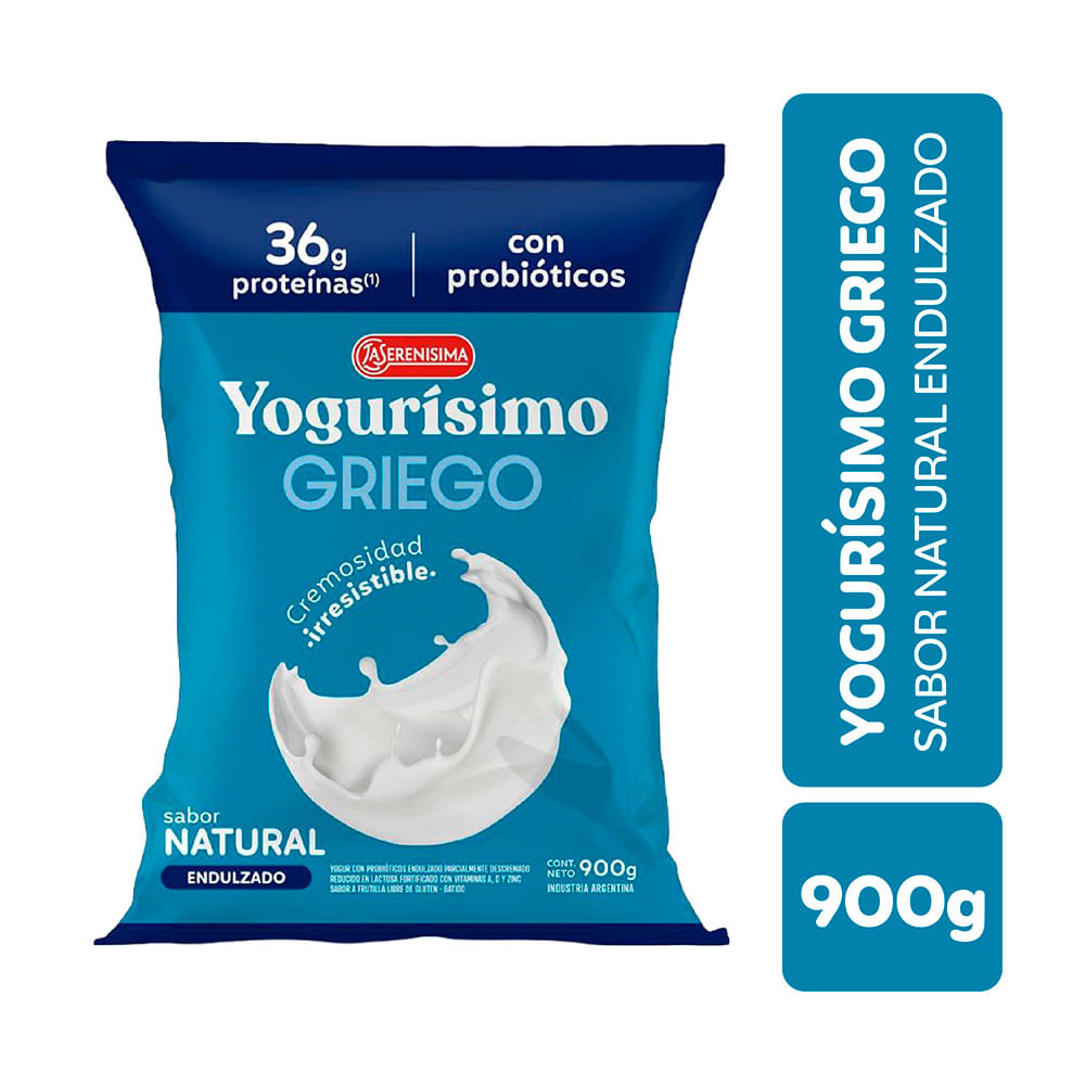 Yogur Sabor Natural Griego Bebible 900 Grs Yogurisimo