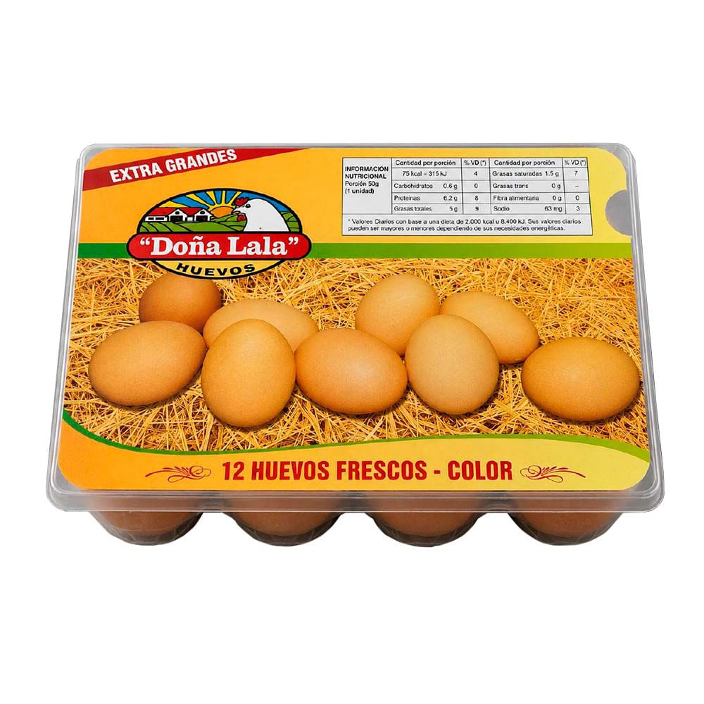 Huevos de Gallina Color x 12 Un