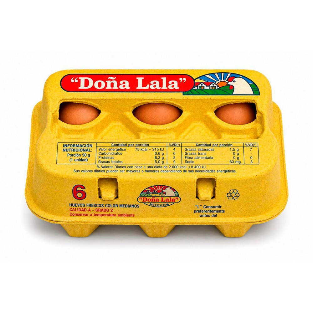 Huevos de Gallina Color x 6 Un