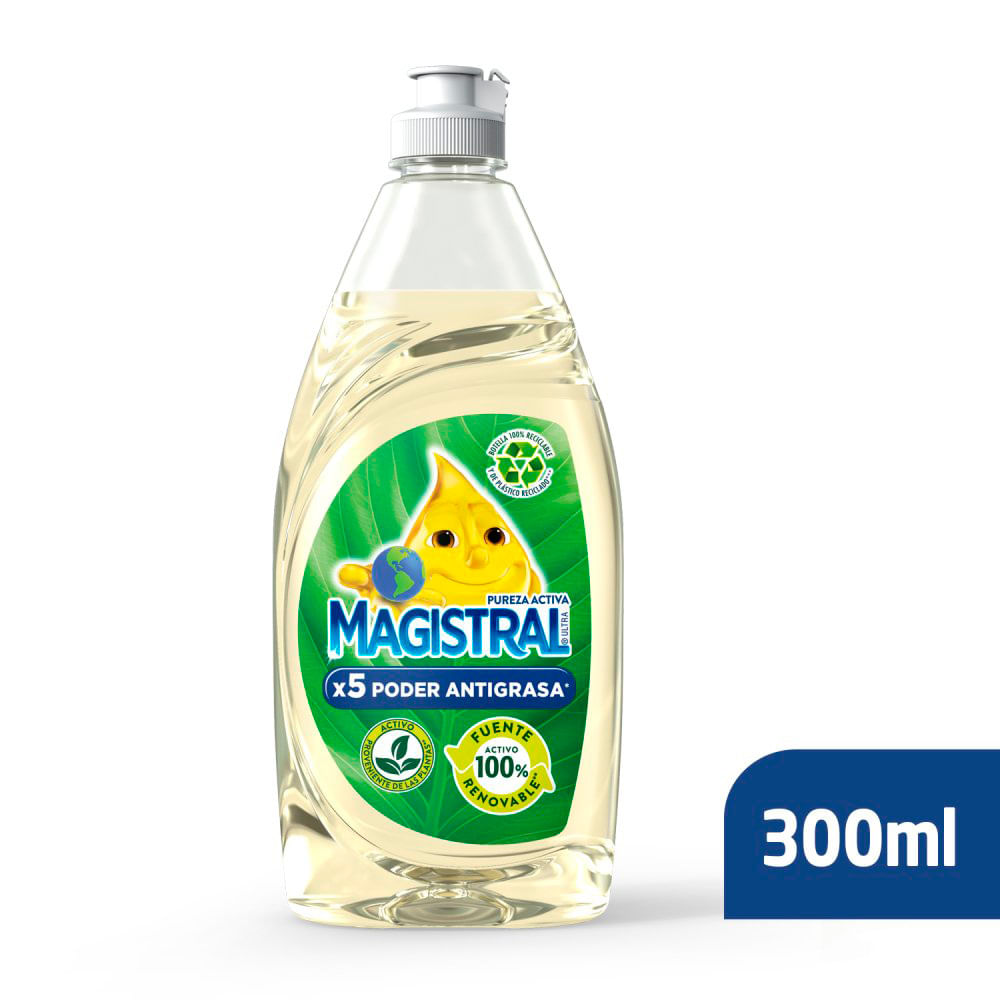 Detergente Pureza Activa Verde X 300 Ml Magistral