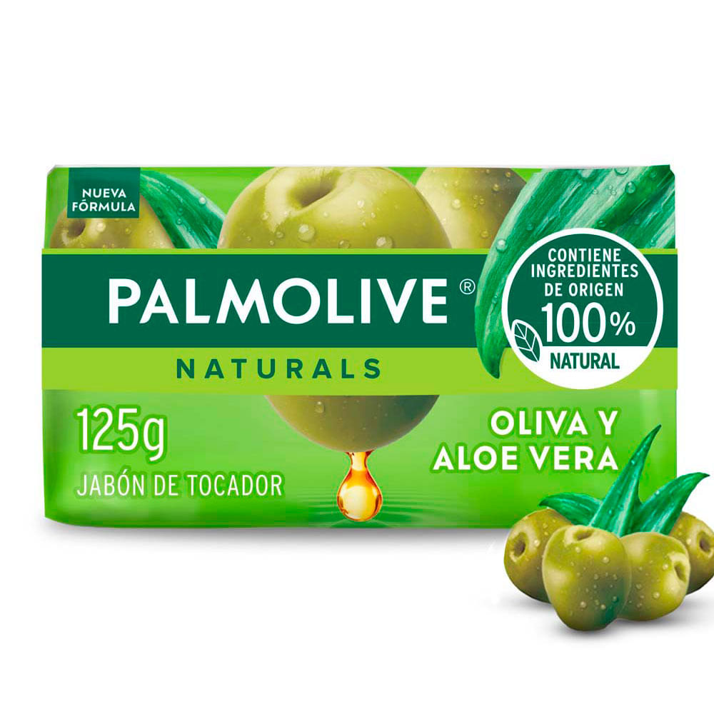 Jabón de Tocador Naturals Oliva y Aloe Vera 125 Grs Palmolive