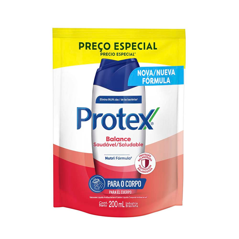 Jabón Líquido Antibacterial Balance 200 Ml Protex