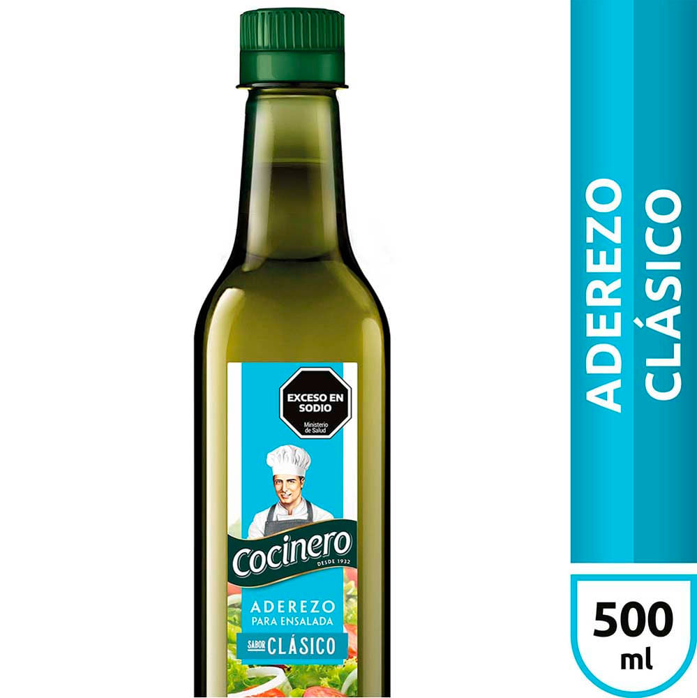 Aderezo para Ensalada Sabor Clásico 500 Ml Cocinero