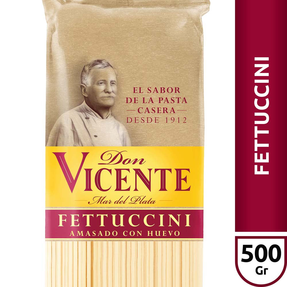 Fideos Fettuccini al Huevo 500 Grs Don Vicente