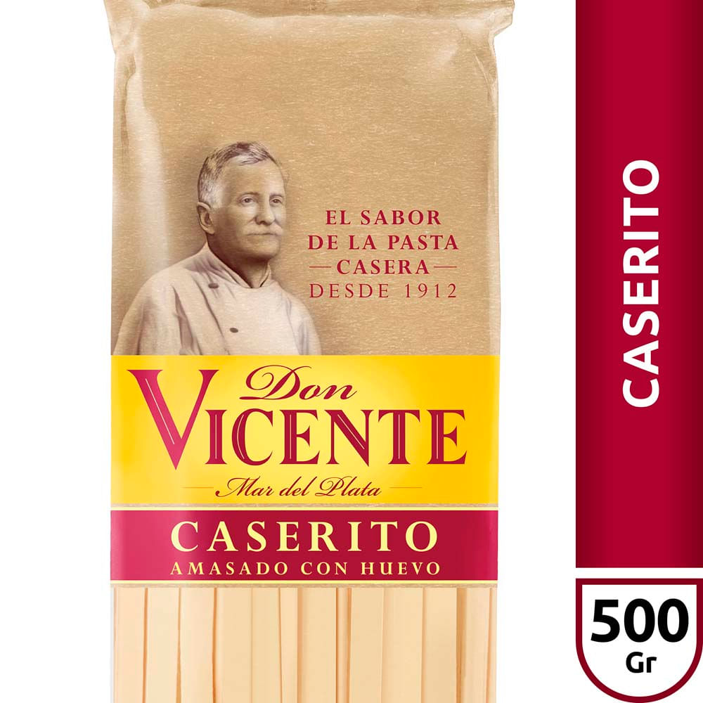 Fideos Caserito al Huevo 500 Grs Don Vicente