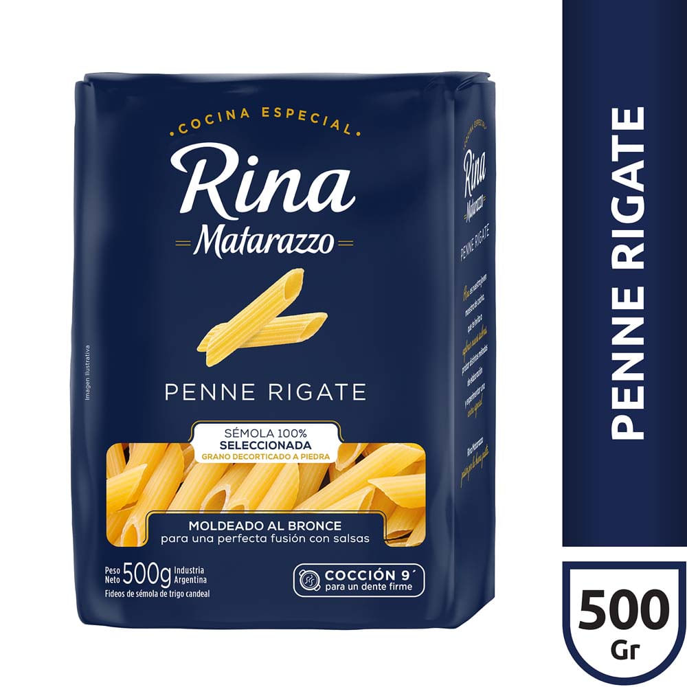 Fideos Rigatti 500 Grs Rina