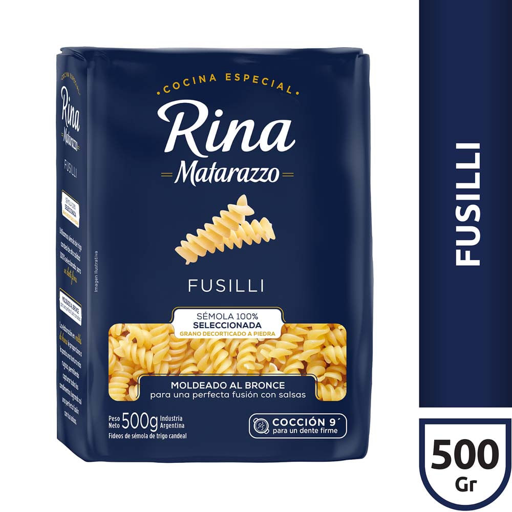 Fideos Fusilli 500 Grs Rina
