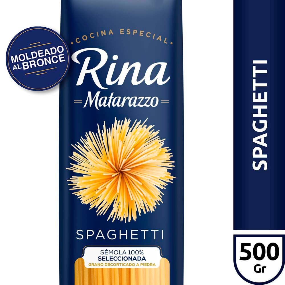 Fideos Spaghetti 500 Grs Rina