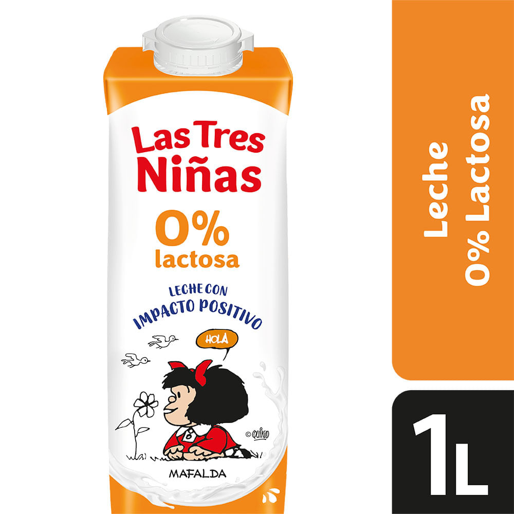 Leche Uat 0% Lactosa Las Tres Niñas 1l
