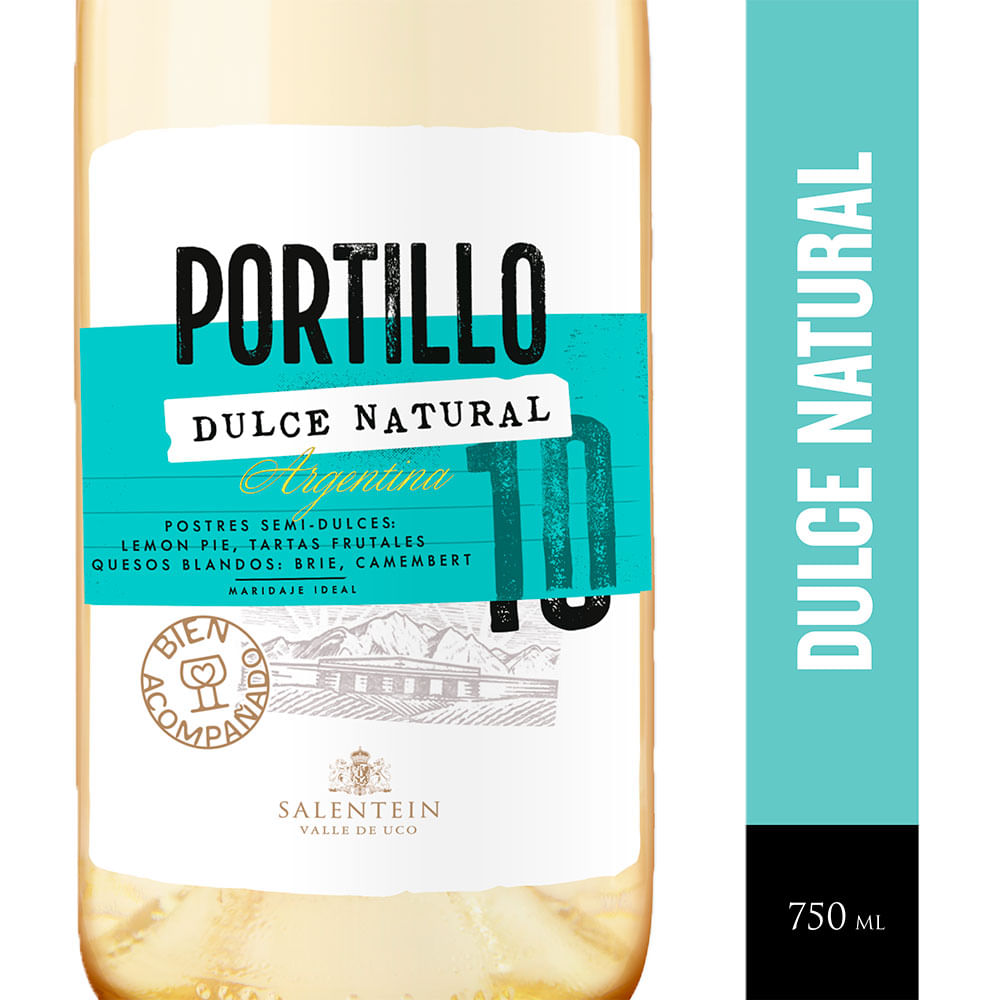 Vino Blanco Dulce Natural Sauvignon Blanc 750 Ml Portillo