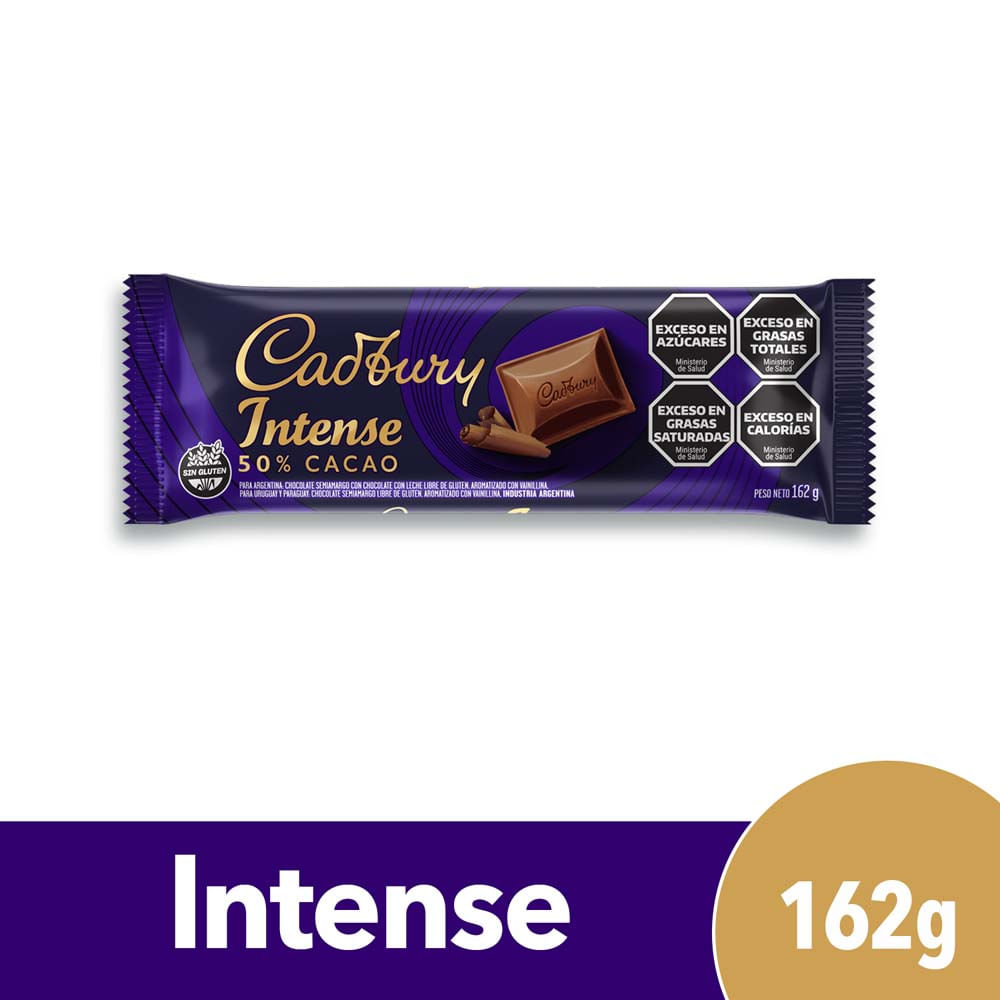 Chocolate Sabor Intense 162 Grs Cadbury