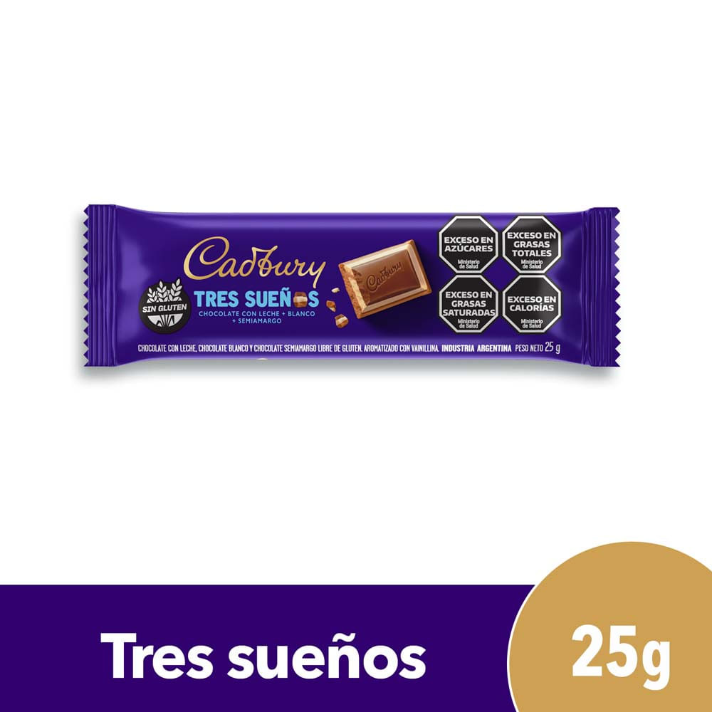 Chocolate Sabor Tres Sueños 25 Grs Cadbury