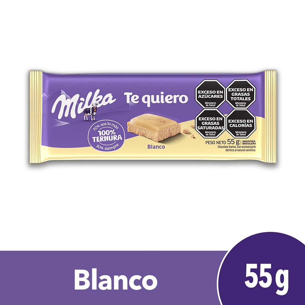 Chocolate Sabor Blanco 55 Grs Milka