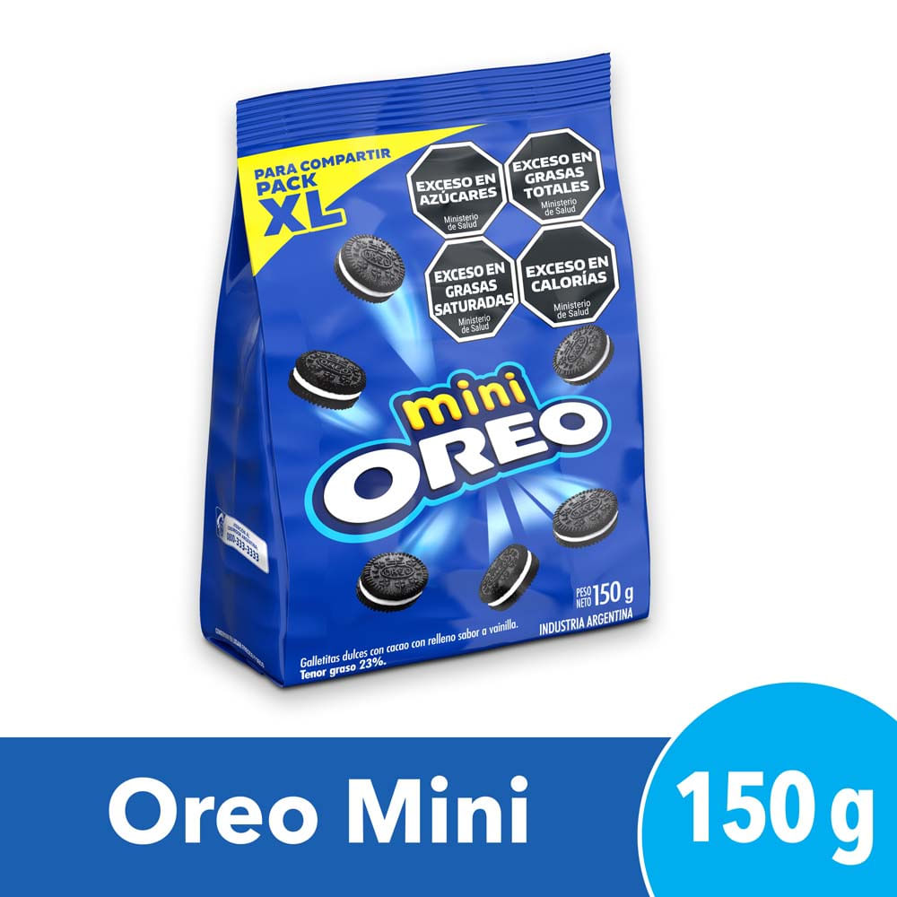 Galletitas Mini Oreo Rellenas Con Crema Sabor Original 150 Gr