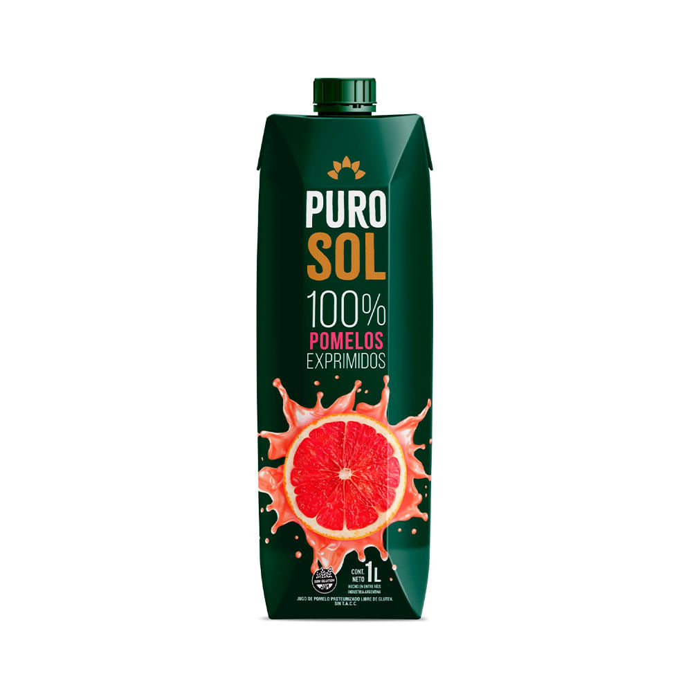 Jugo Fresco Sabor Pomelo 1 Lts Puro Sol