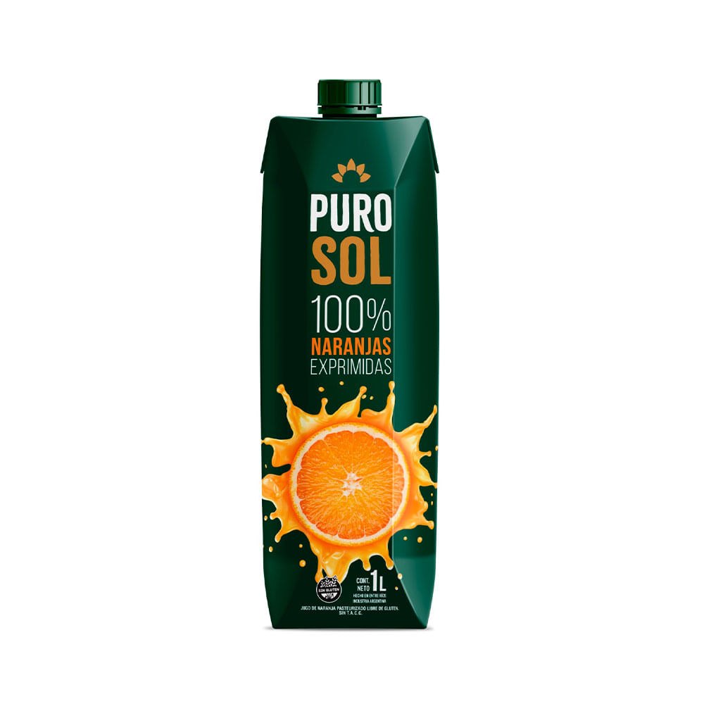 Jugo Sabor Naranja 1 Lts Puro Sol